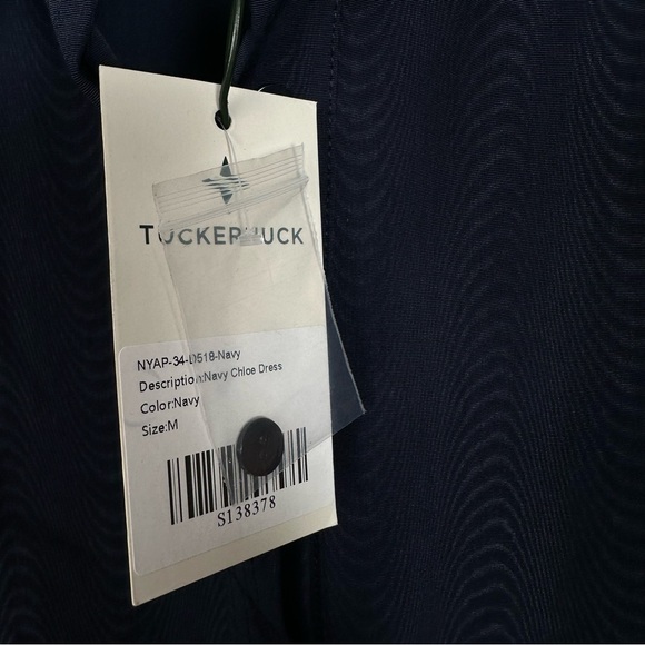 TUCKERNUCK Navy Chloe Dress Size MEDIUM - Picture 11 of 13